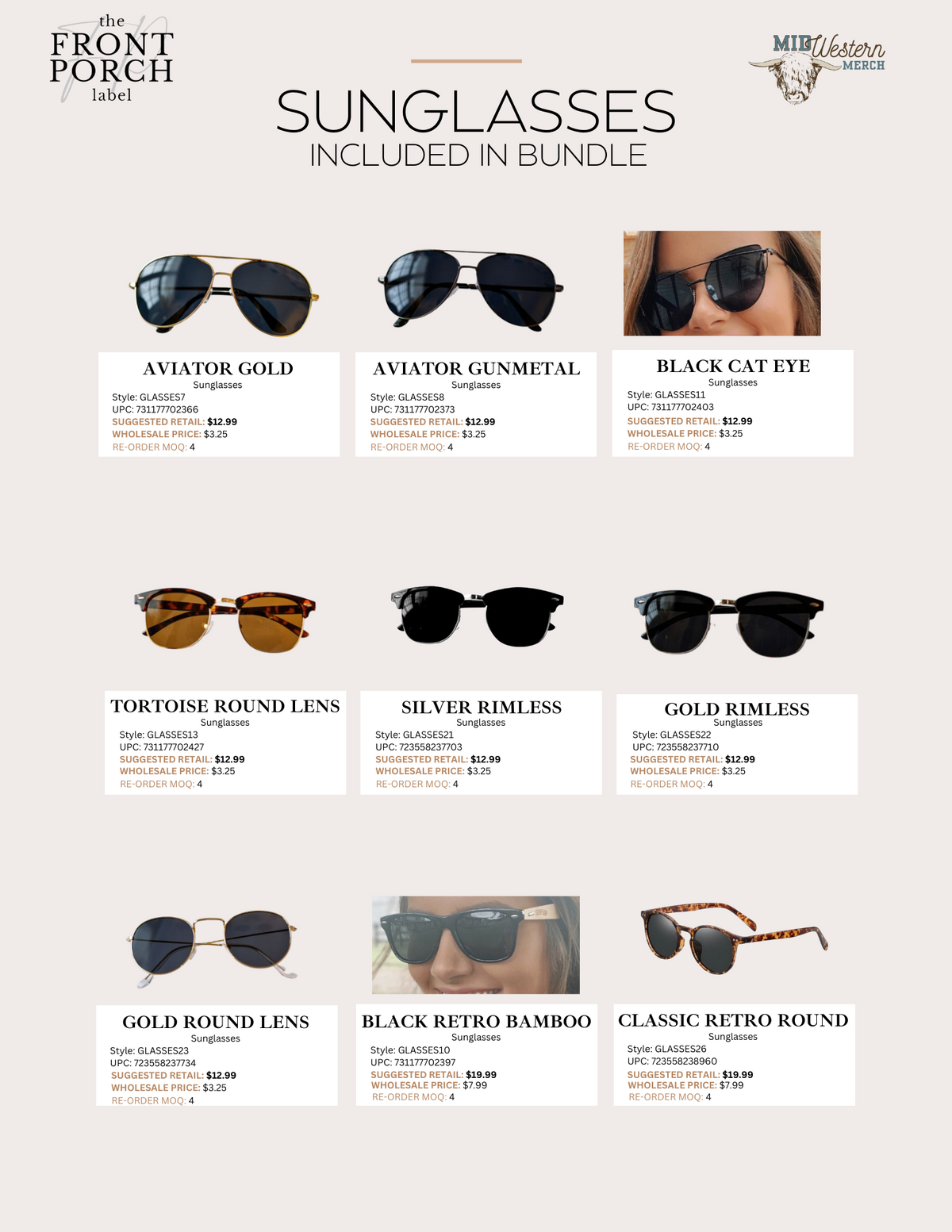 Sunglasses Bundle