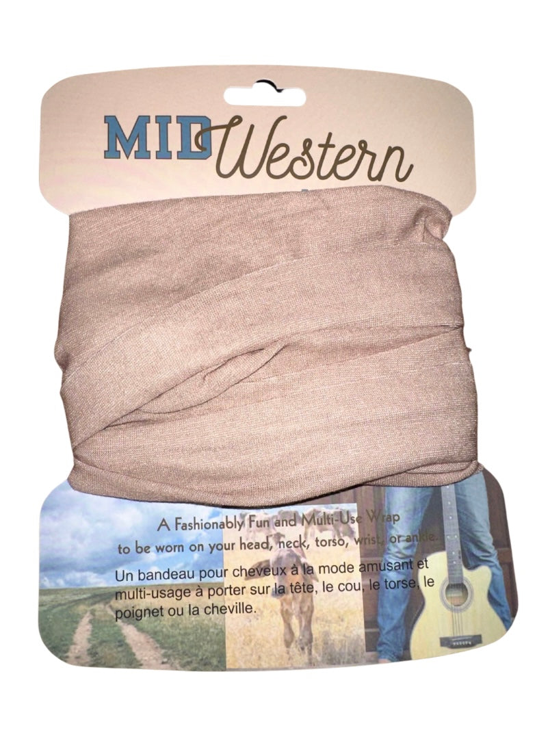 Solid Beige Stretchy Wrap