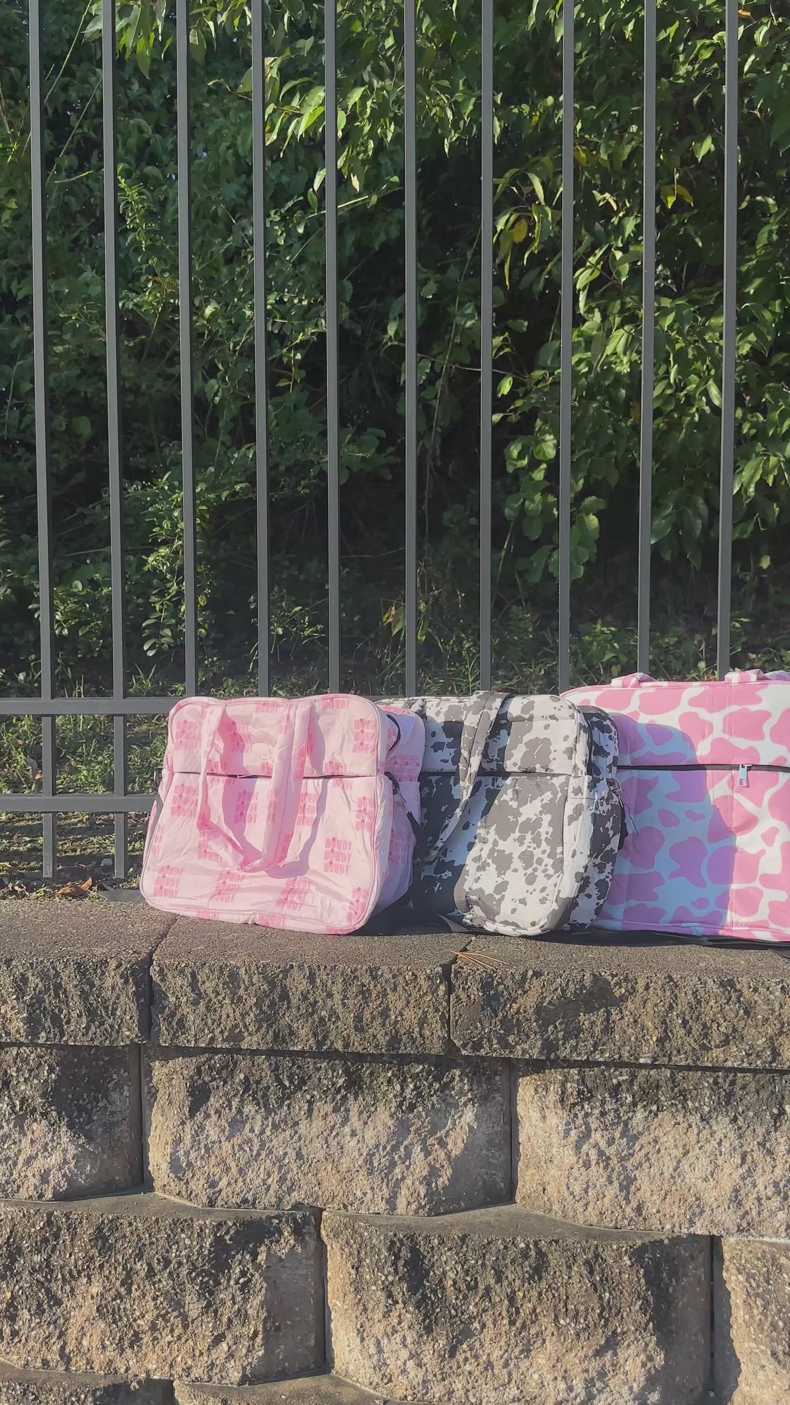 Puffer Duffel Bag in Camo