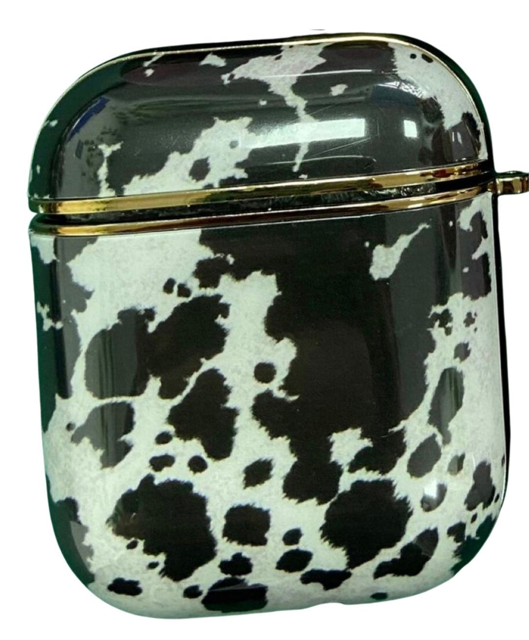 Black Cowhide Airpod Case