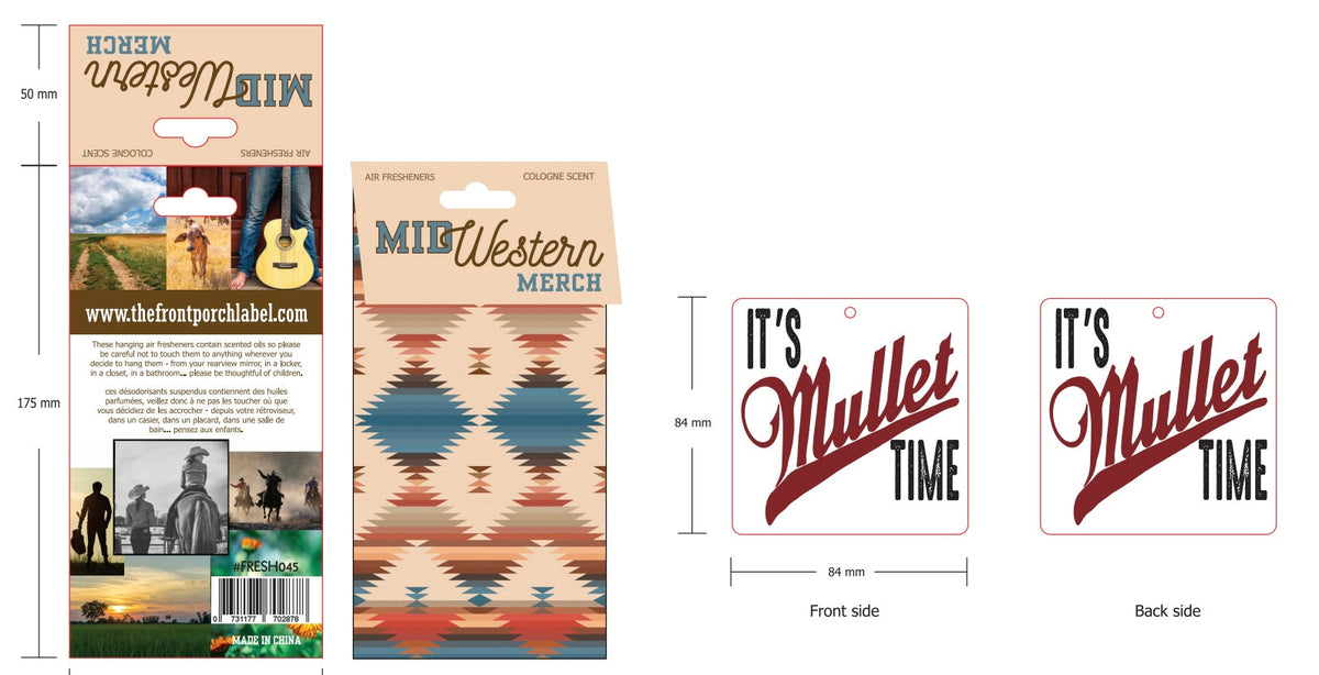 Mullet Time Air Freshener