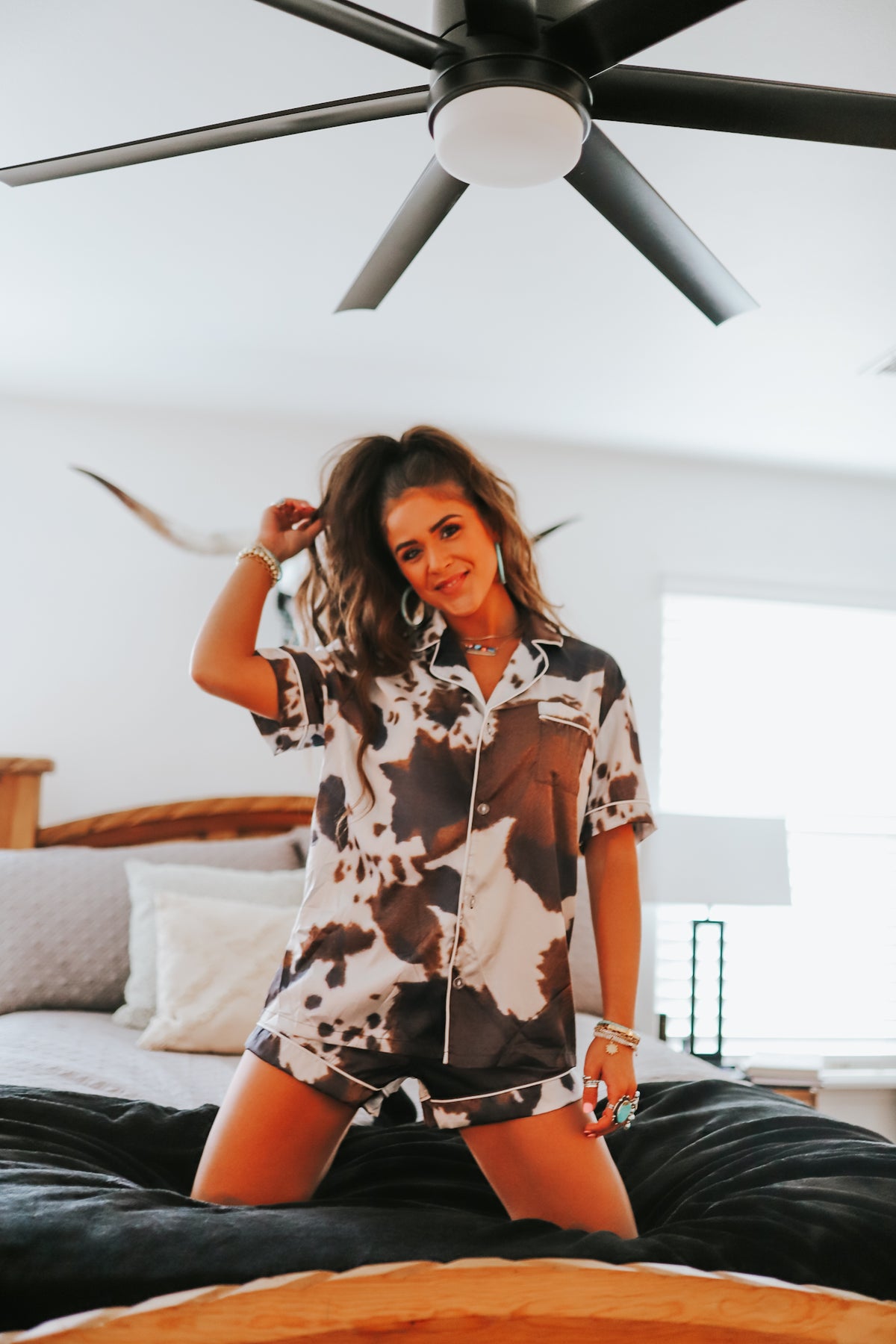 Brown Cowhide Pajama
