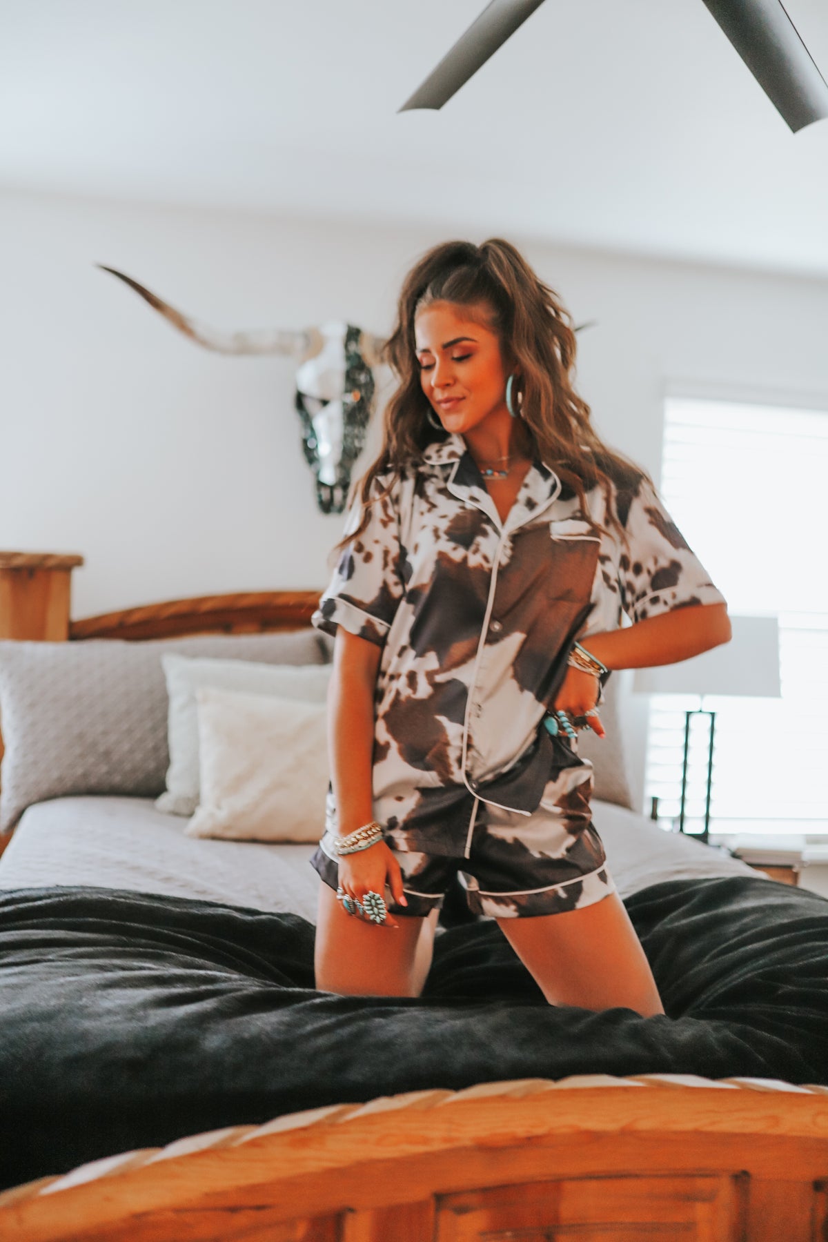 Brown Cowhide Pajama