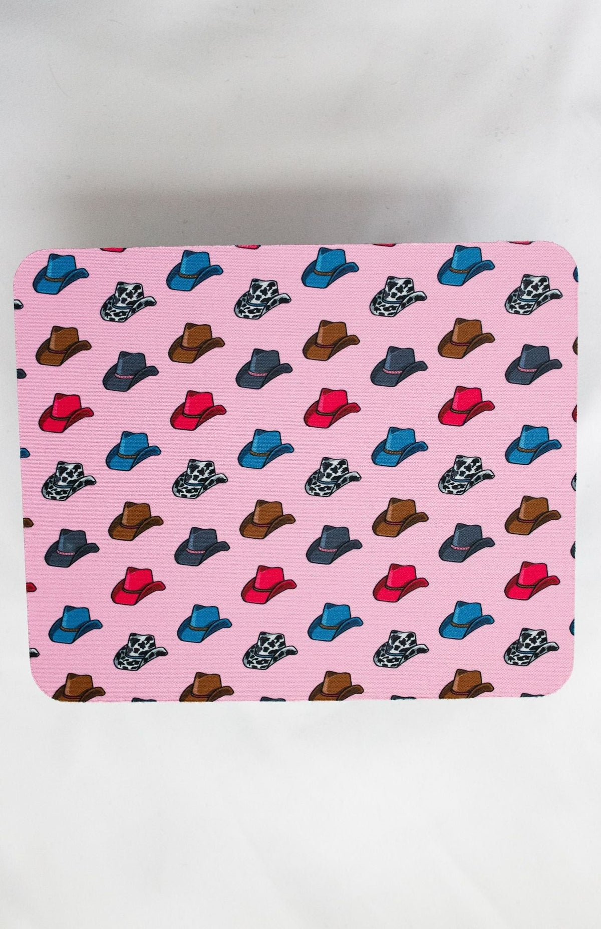 Pink Cowboy Hat Mouse Pad