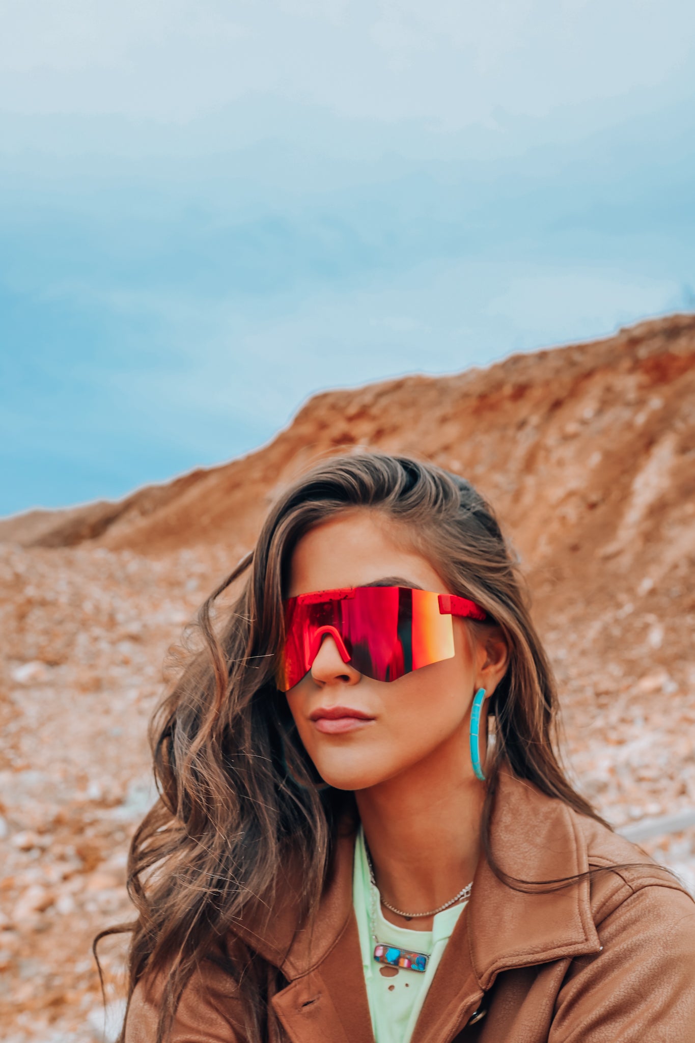 Red Sport Sunglasses