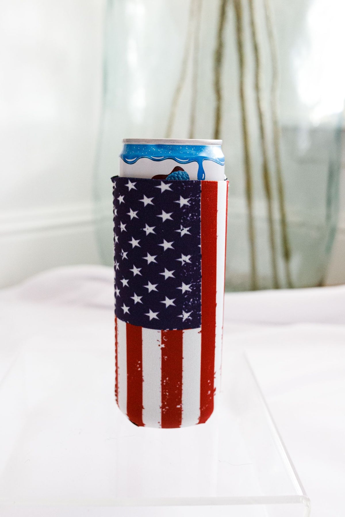 Red, White, &amp; Blue Flag Tall Coozie 2-Pack