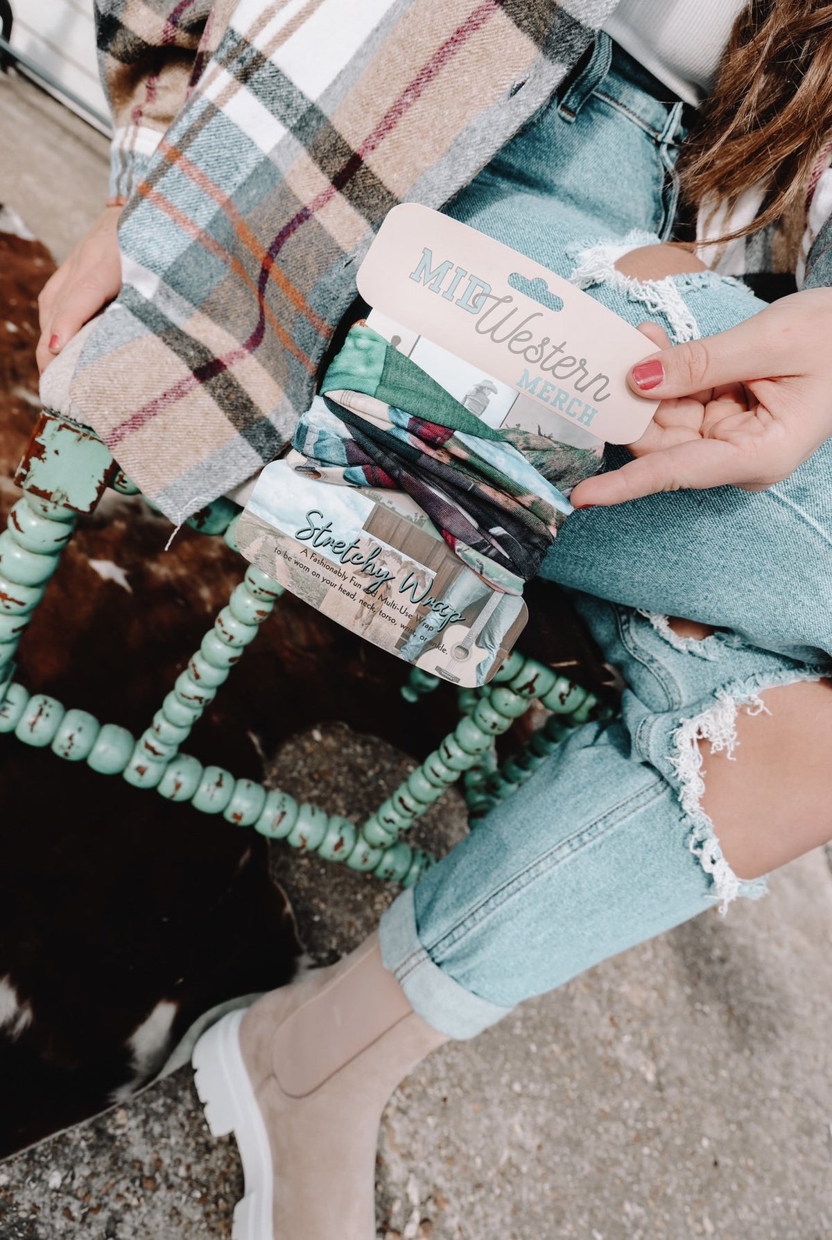 Cowboy Collage Stretchy Wrap