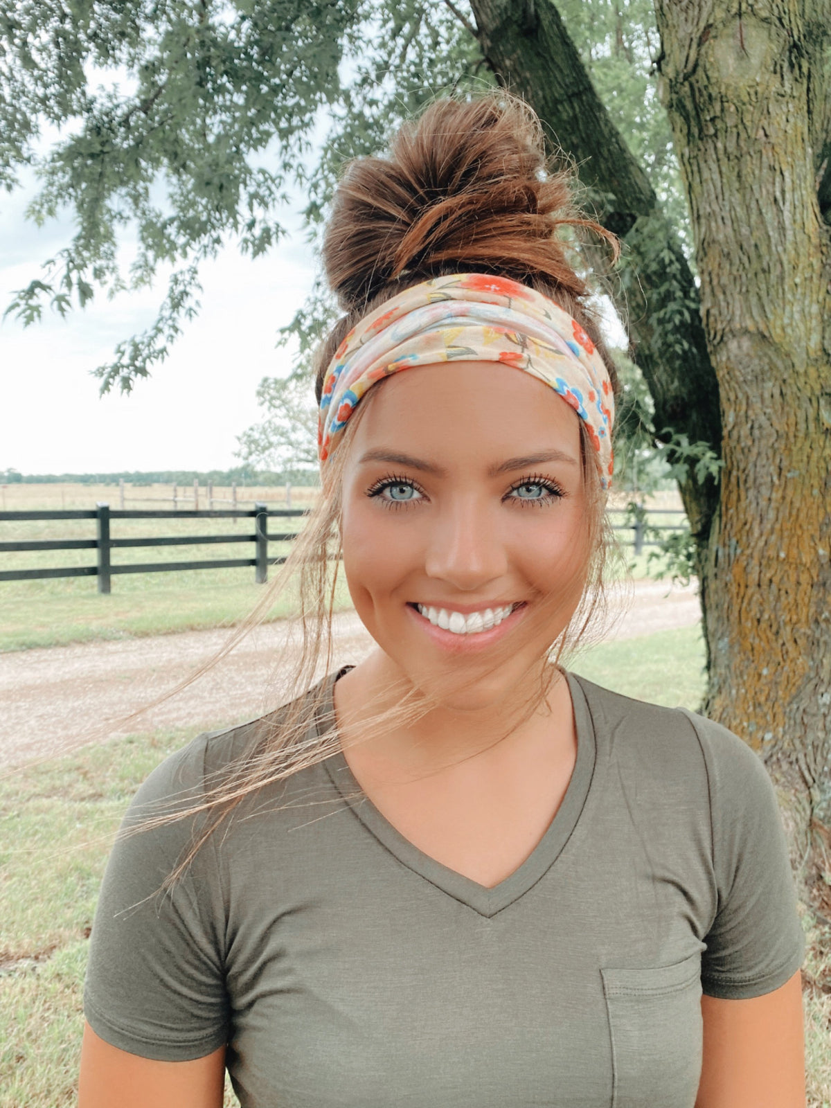 Ivory Stretchy Headwrap