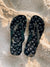 Black Brand Flip Flops