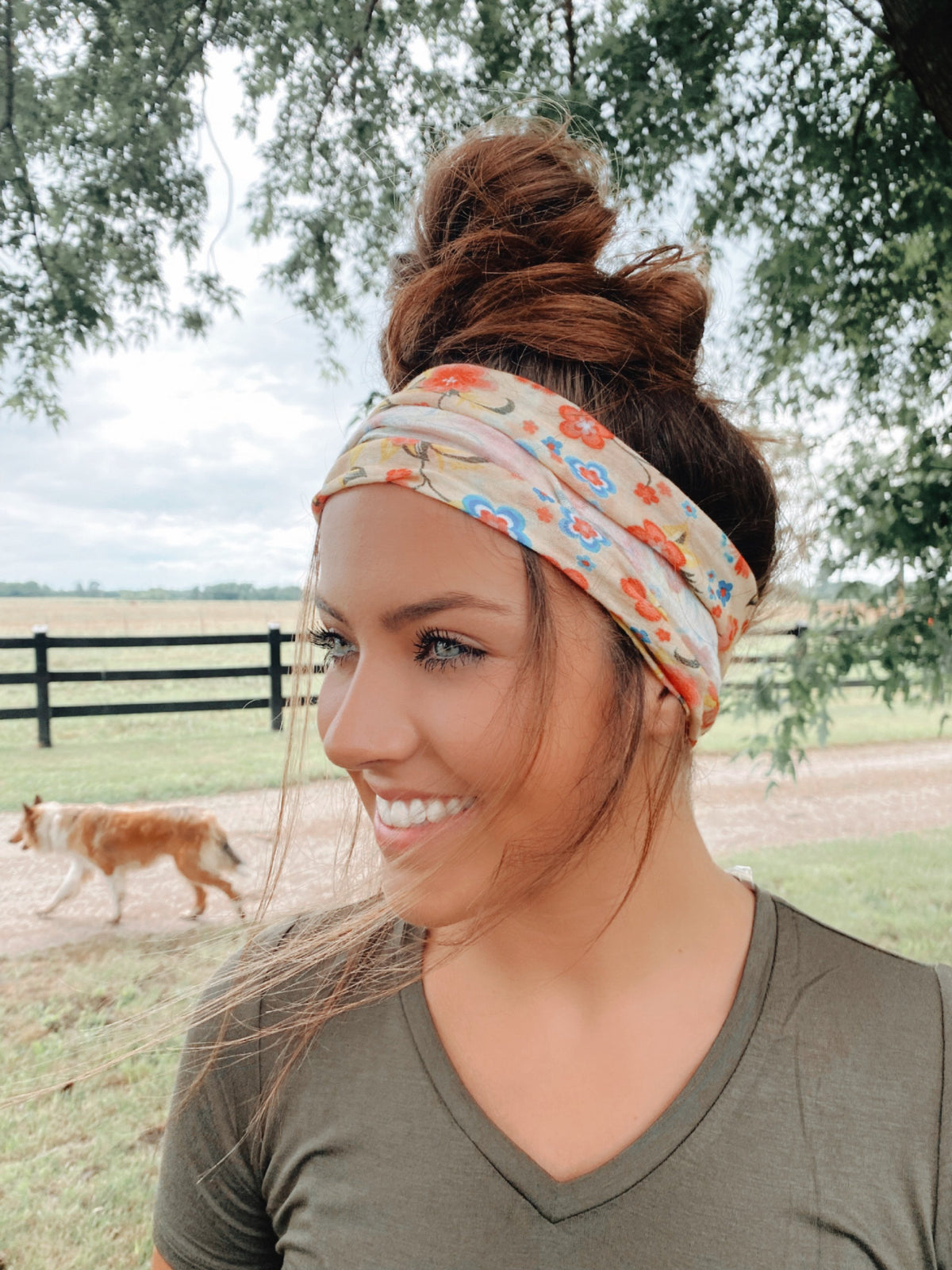 Ivory Stretchy Headwrap