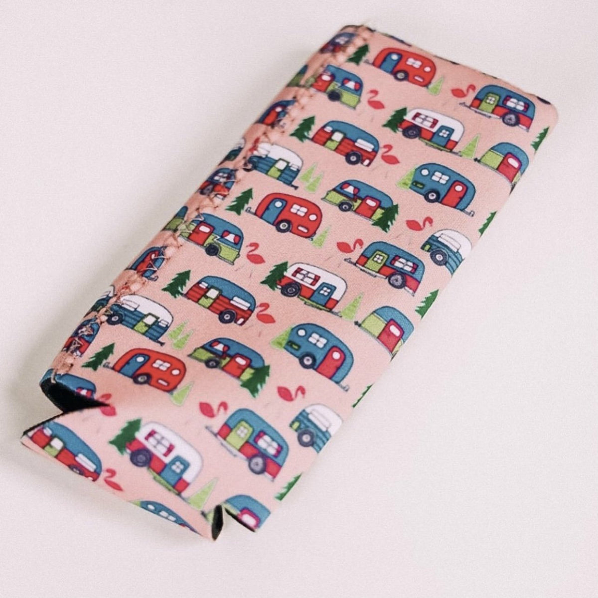 Let&#39;s Hit The Water Pink Camper Tall Coozie 2-Pack