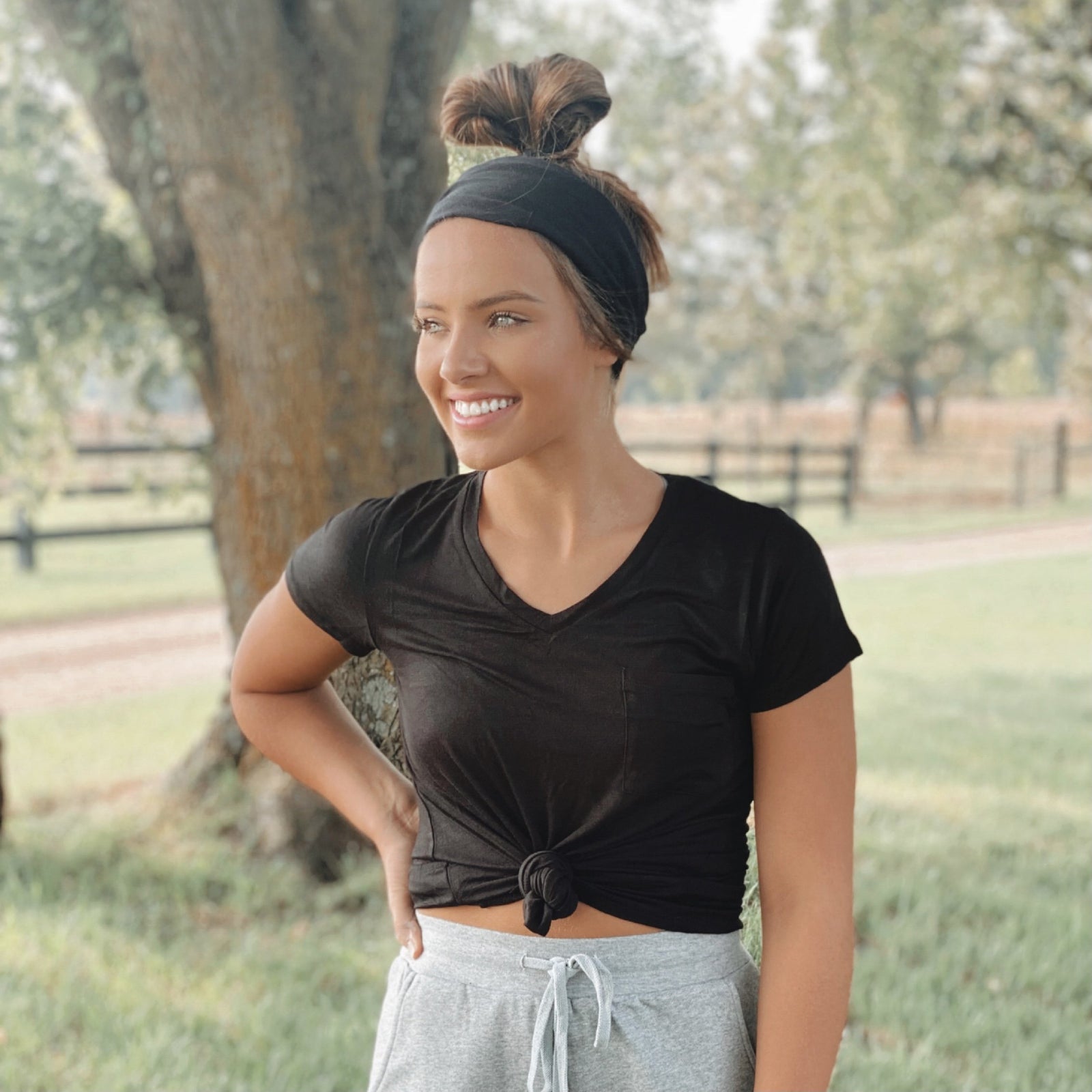 Black Stretchy Headwrap