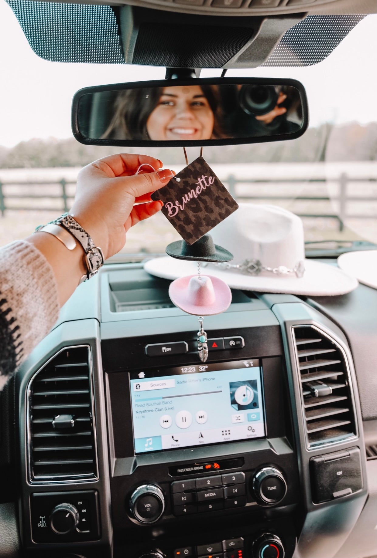 Brunette Car Air Freshener