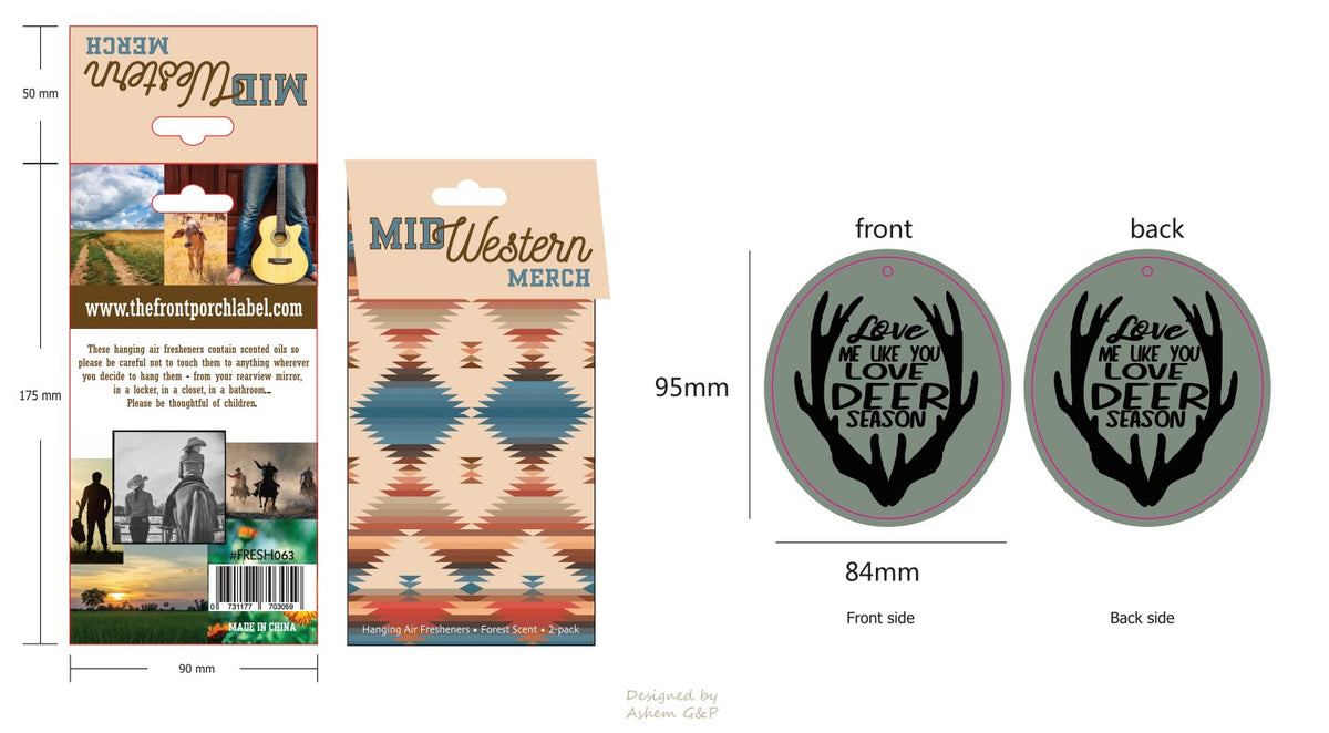 Love Me Like You Love Deer Season Air Freshener