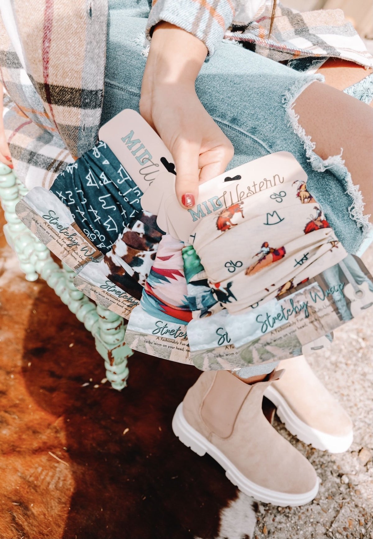 Vintage Cowboy Stretchy Wrap