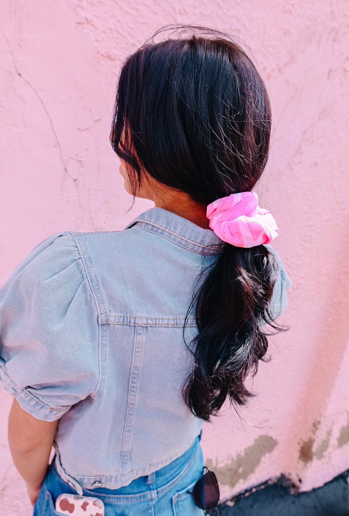 Pink Cow Print Stretchy Headwrap