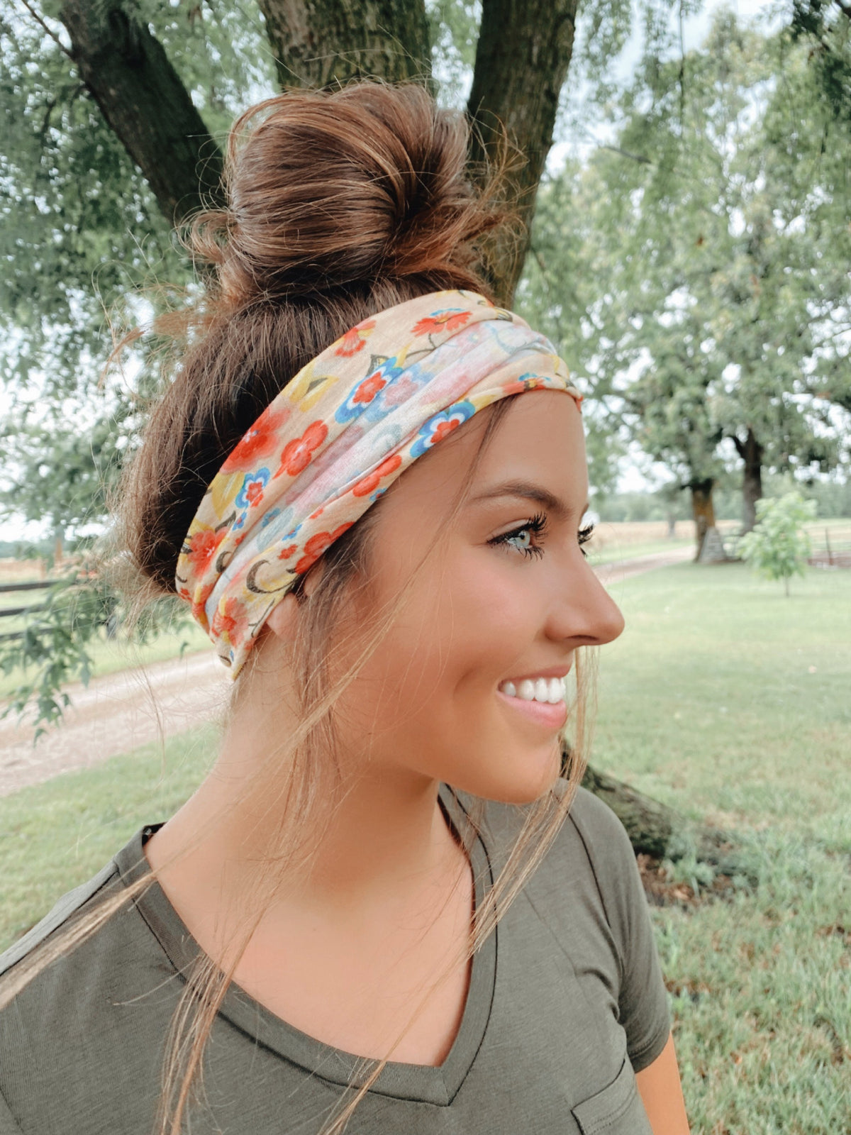 Ivory Stretchy Headwrap