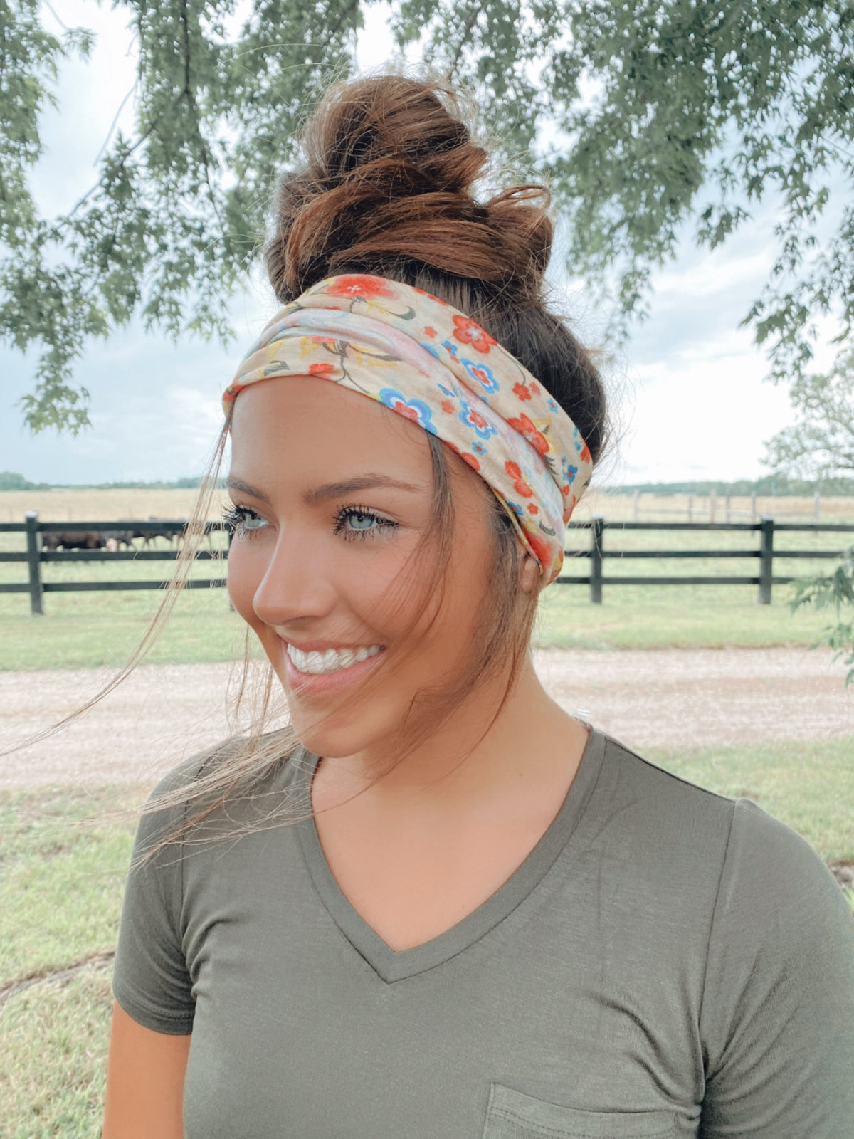 Ivory Stretchy Headwrap