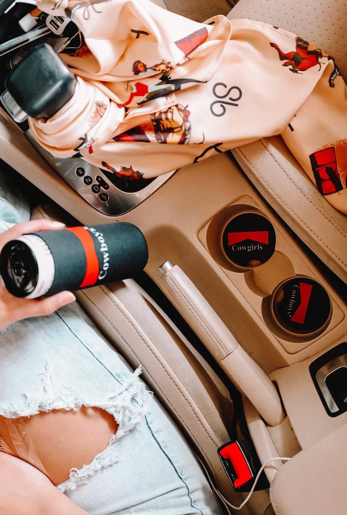 Cowboys + Cowgirls Car Coasters 2-Pack