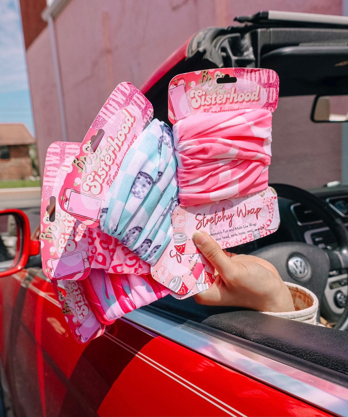 Pink Leopard Stretchy Headwrap