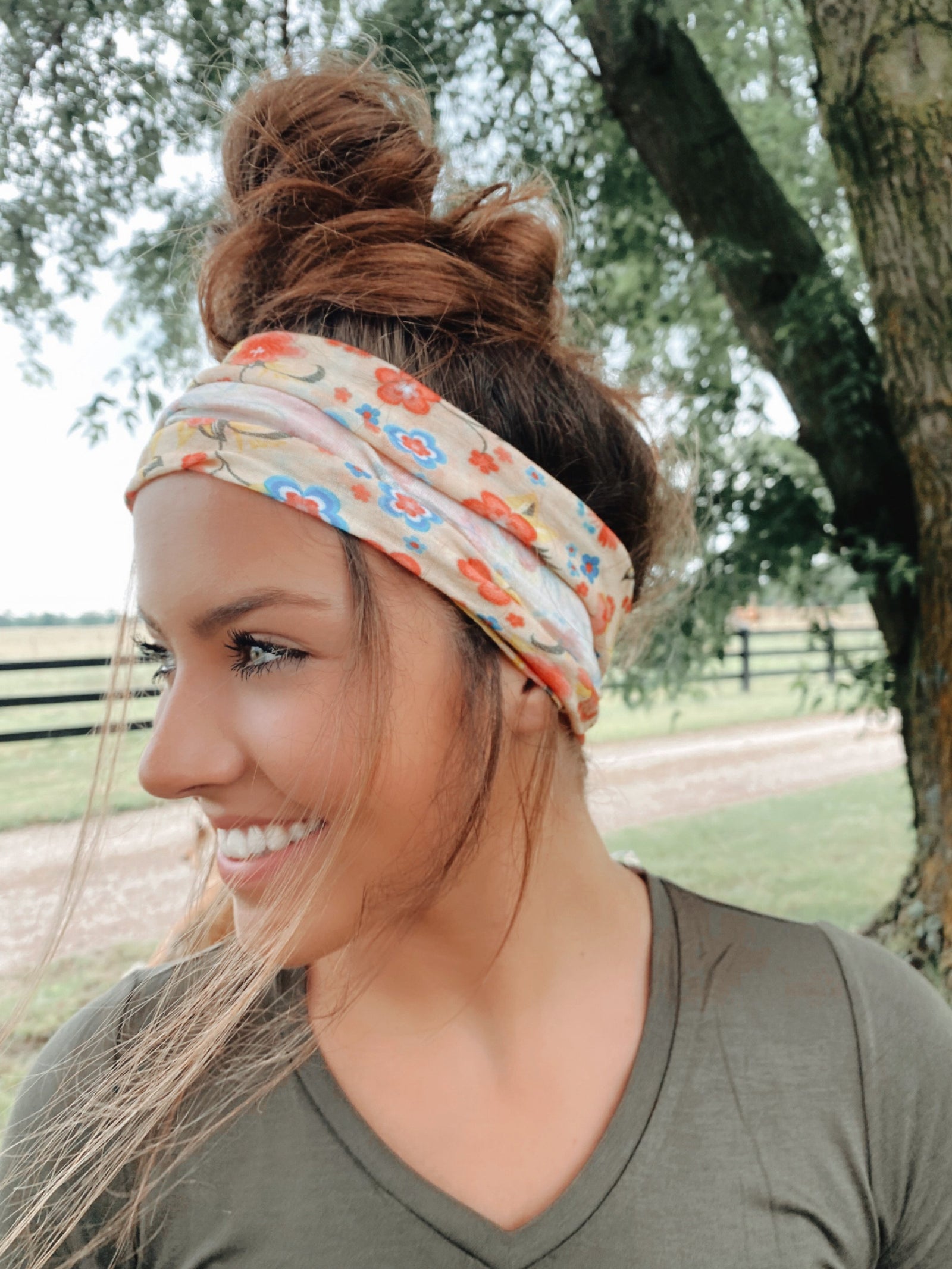 Ivory Stretchy Headwrap