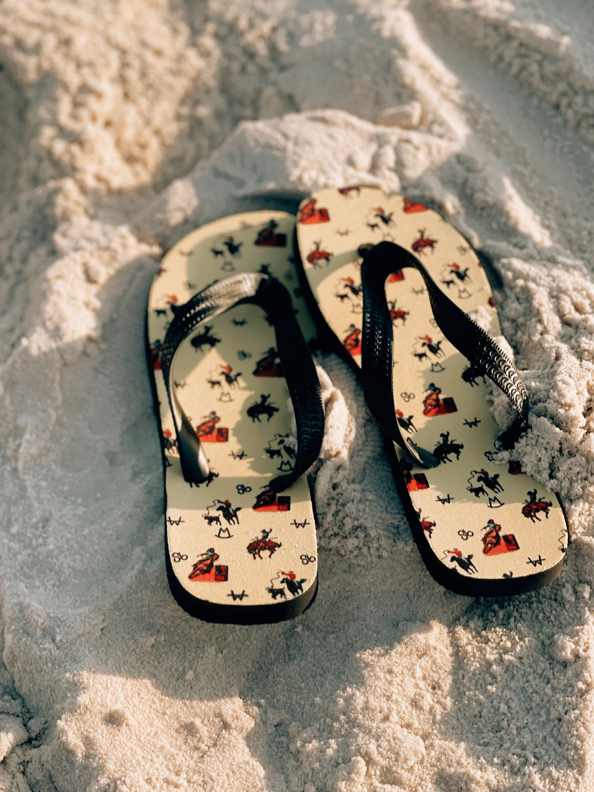 Vintage Cowboy Flip Flops - Front Porch Wholesale