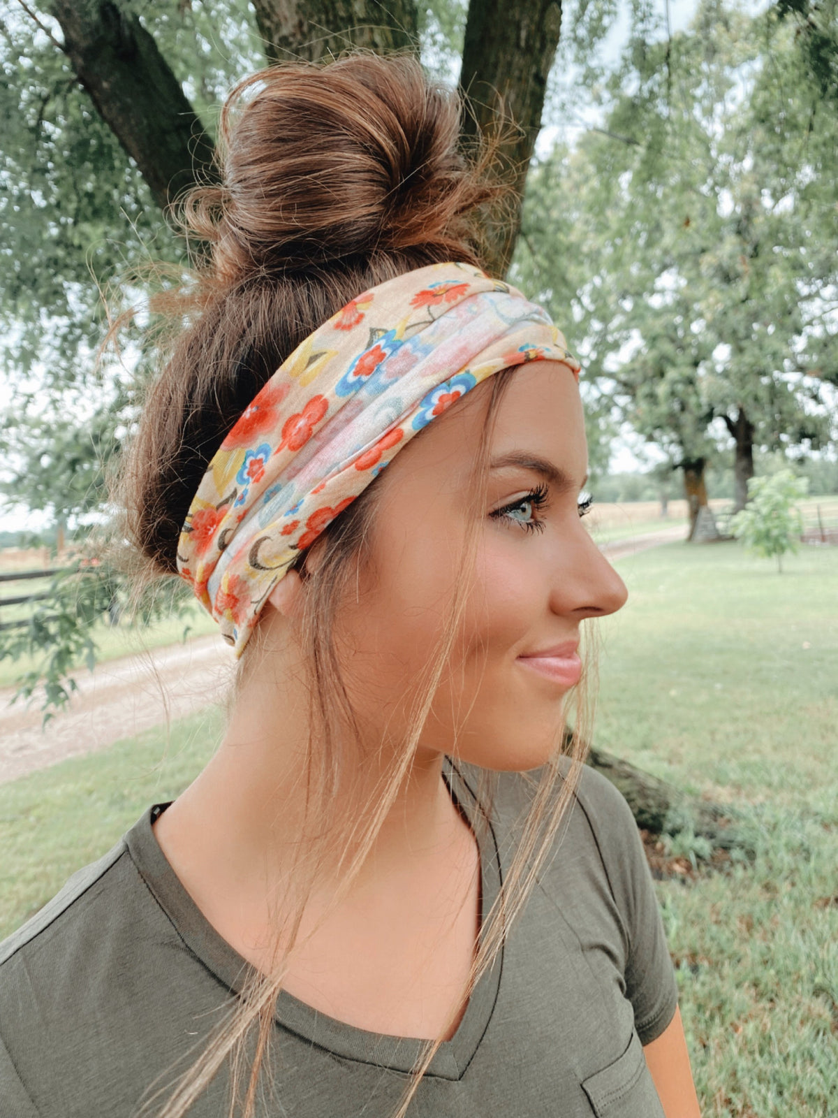 Ivory Stretchy Headwrap